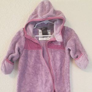 The North Face 3-6 month purple fleece bunting
